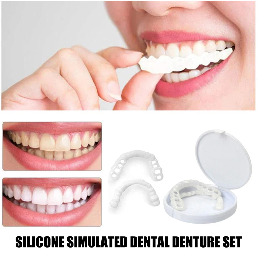 Cosmetic white dental veneers