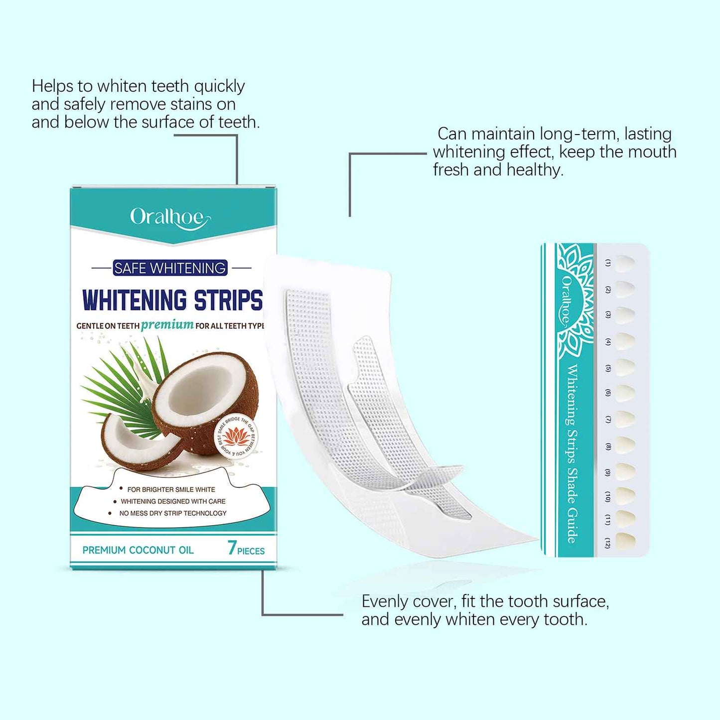 Organic teeth Whitening strips