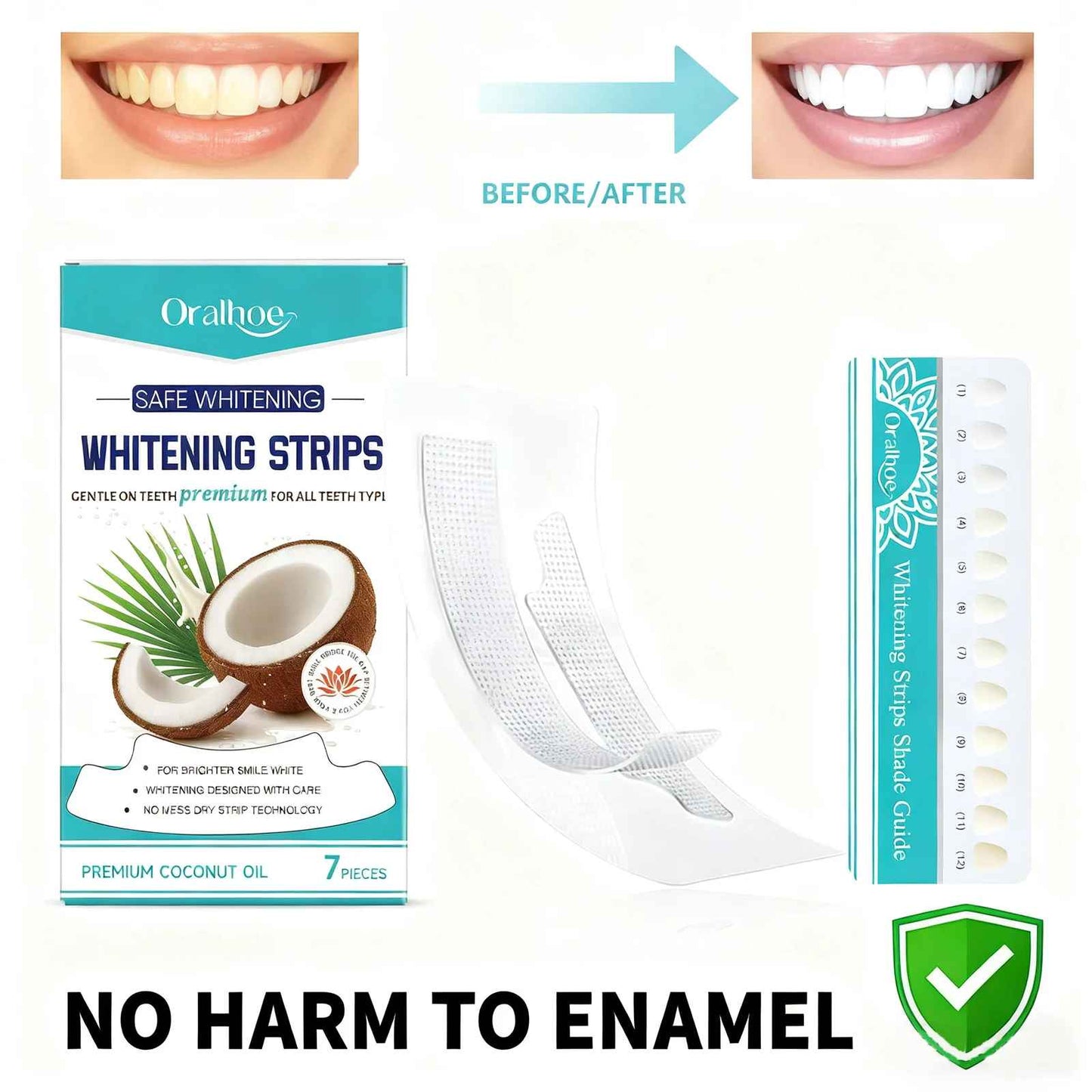 Organic teeth Whitening strips