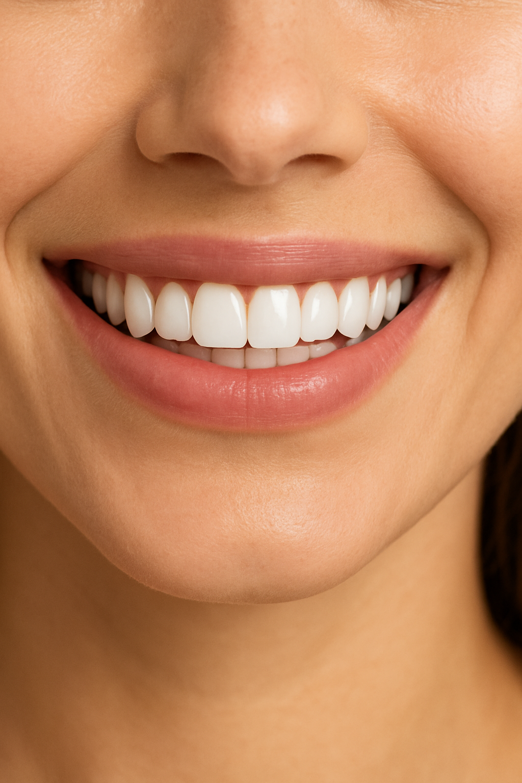 Cosmetic white dental veneers