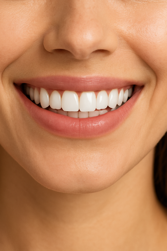 Cosmetic white dental veneers